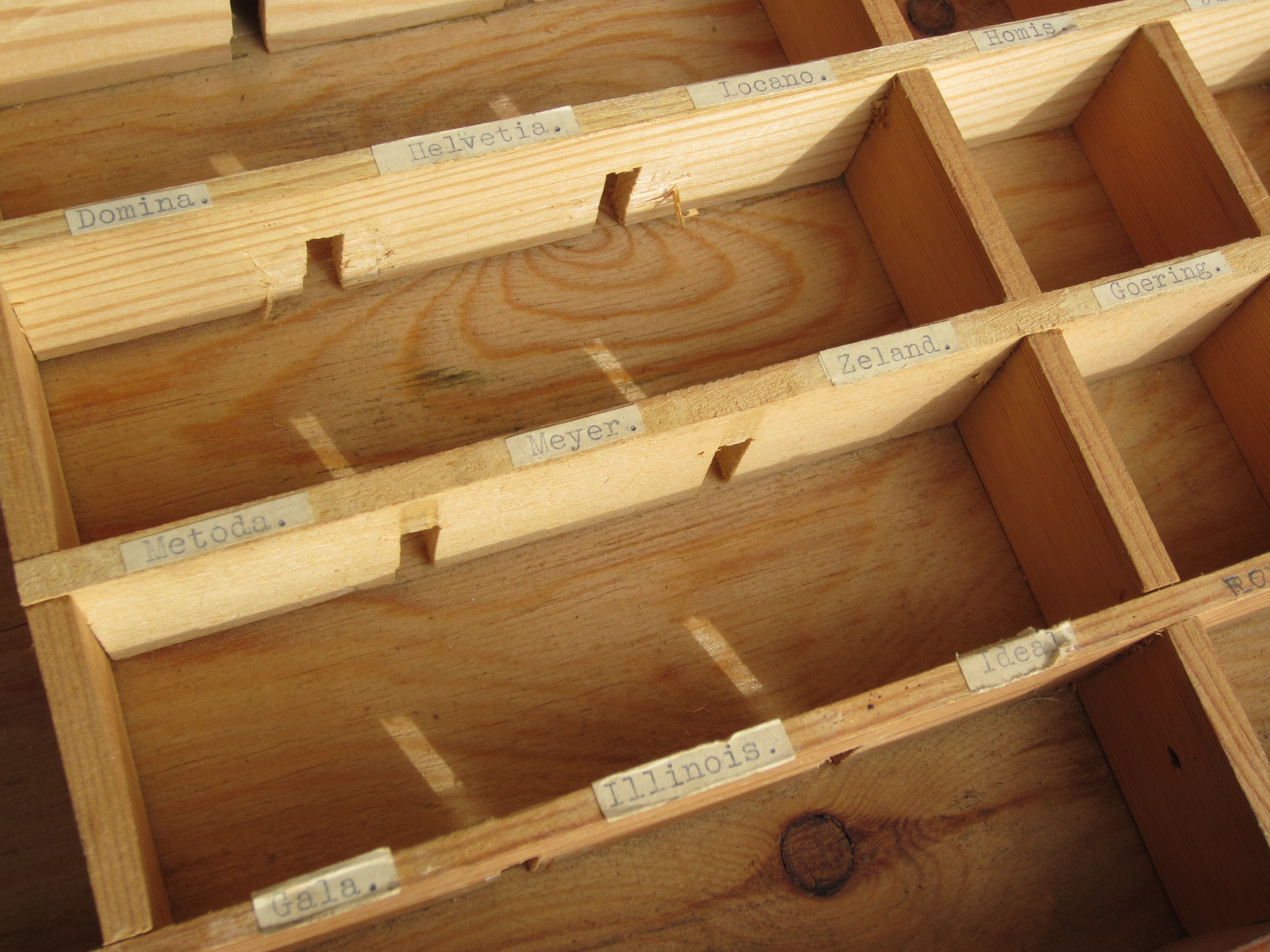 Loom furniture with watchmaker's drawers