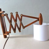 Le Klint accordion scissor wall light by Erik Hansen from the 60s