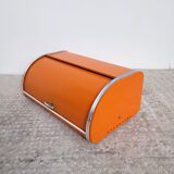 Vintage orange bread box 1970