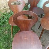 Set of Baumann bistro chairs model "Ant"
