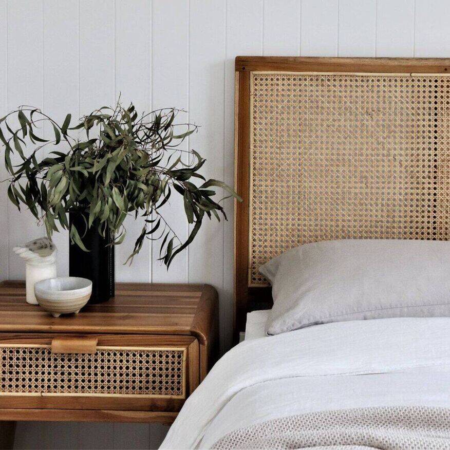 Rattan headboard 160 cm