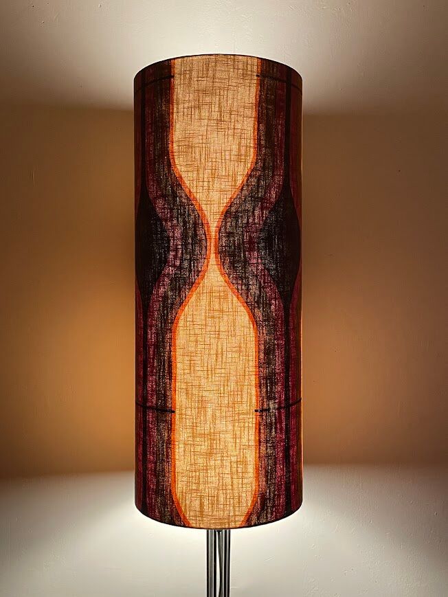 Lampshade Metropolis fabric 70s