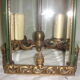Corridor bronze & bevelled glass hanging lamp