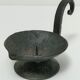 brutalist hand candle holder wrought iron 50s