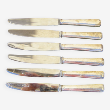 Series of six vintage table knives