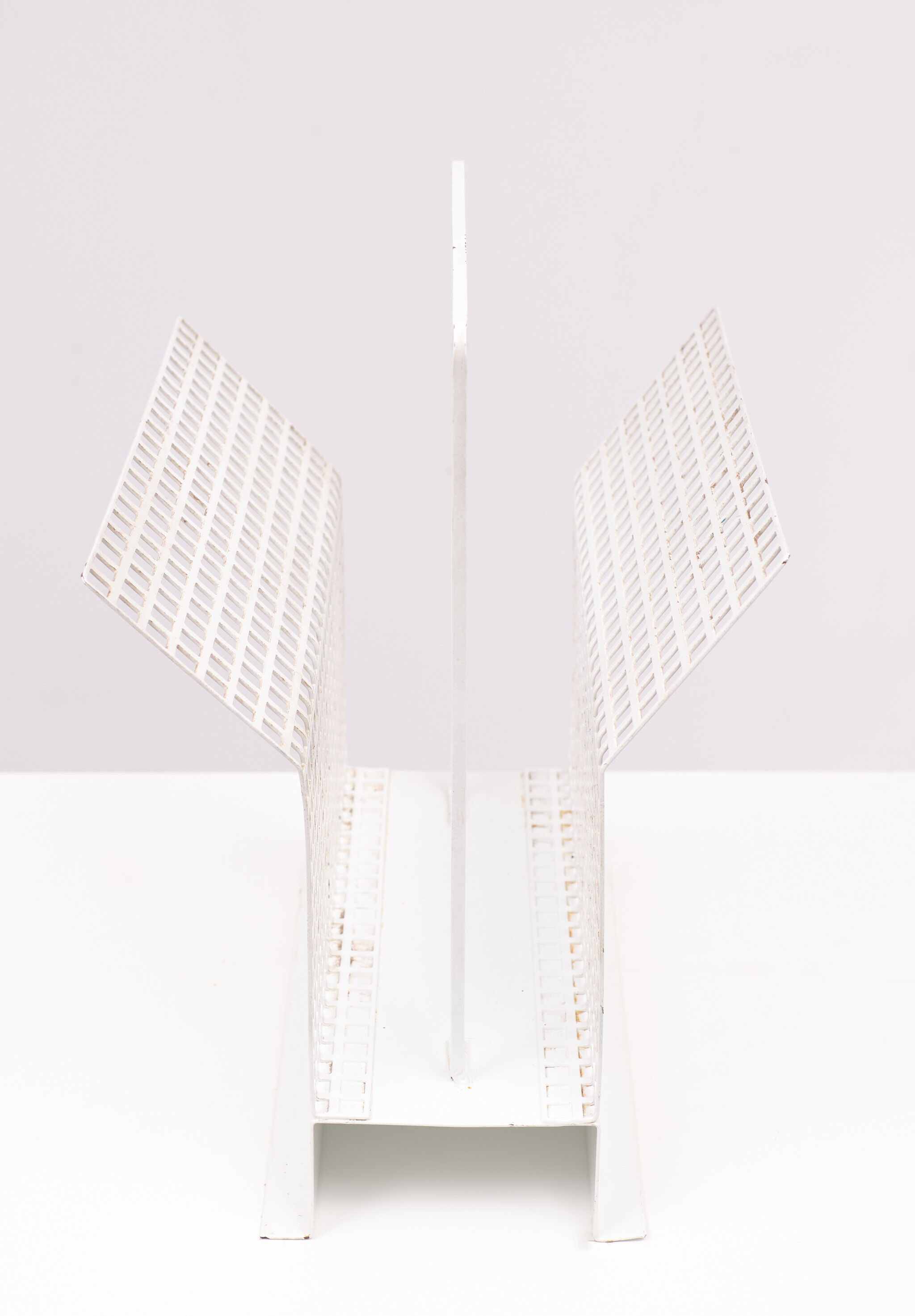 Perforated Metal News Paper Rack, 1960s, France