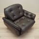 Armchair with castors, Italian design, 1970s, production: Italy