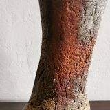 Vase en grès brut circa 1980