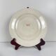 Set of 4 flat plates KG Lunéville Terre de fer, "Fontainebleau", pink, 19th century