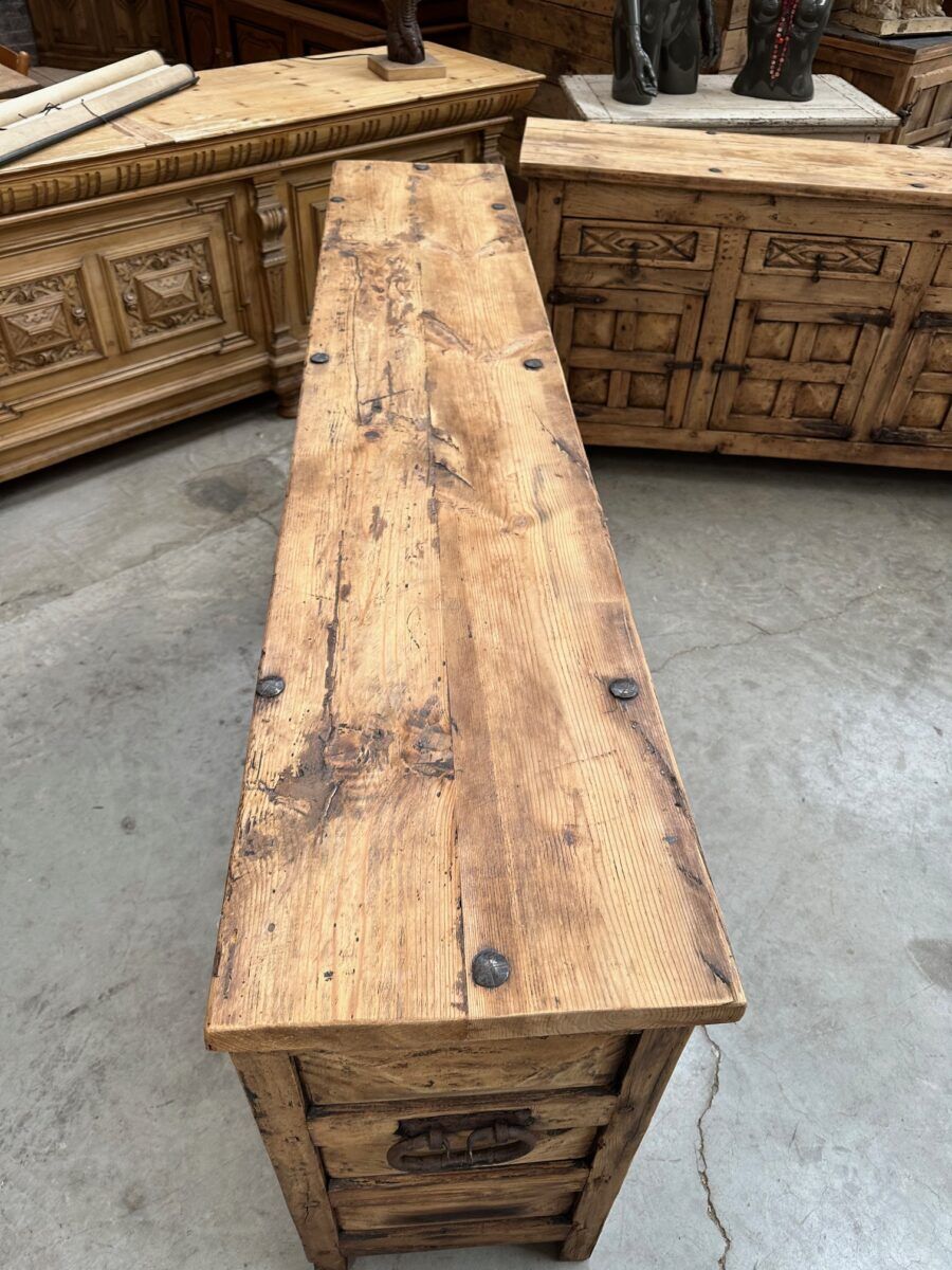 Pair of brutalist sideboards