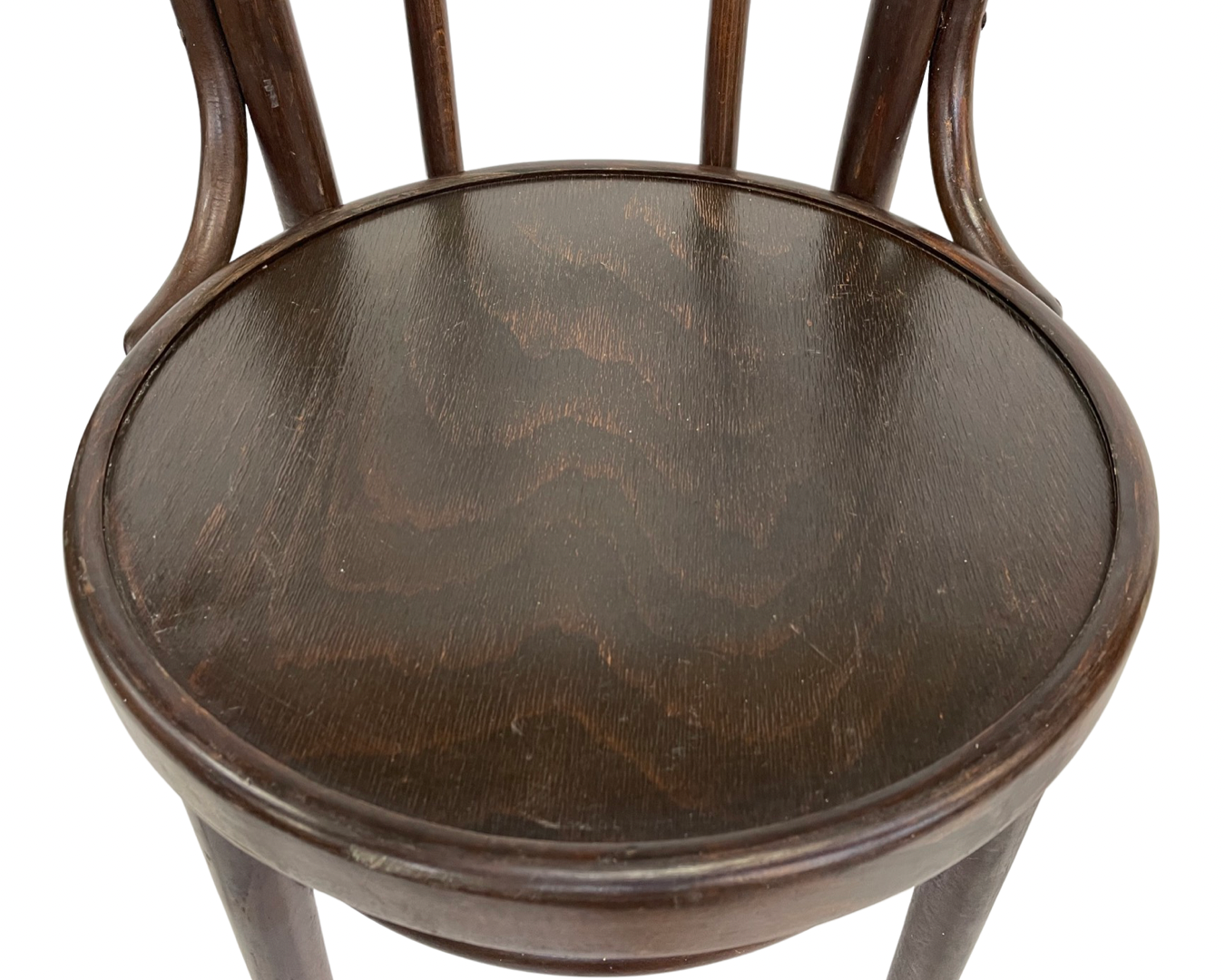 Set of four vintage bistro chairs 50