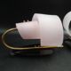 Pair of wall lights 1950 1960 Design Geru Leuchten Plexiglas and Brass