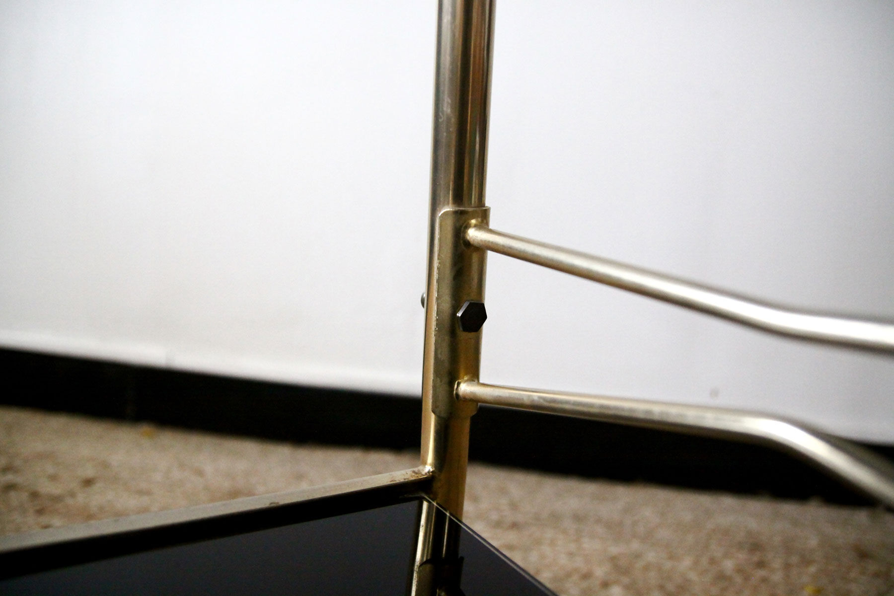 Vintage black and gold service