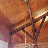 Lustre de billard en Opaline