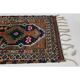 1970s Vintage Turkish Oushak Handmade Wool Cotton Brown Runner Rug 96x301