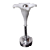 Lampe fleur de lys blanche, verre de murano, Italie, 1970