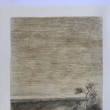 Pierre skira, a lock, 1978. original lithograph signed in pencil.