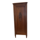 Art Deco Bonnetière Solid Oak & Griotte Marble – 1930s