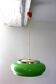 Suspension vintage space age soucoupe vert année 1970