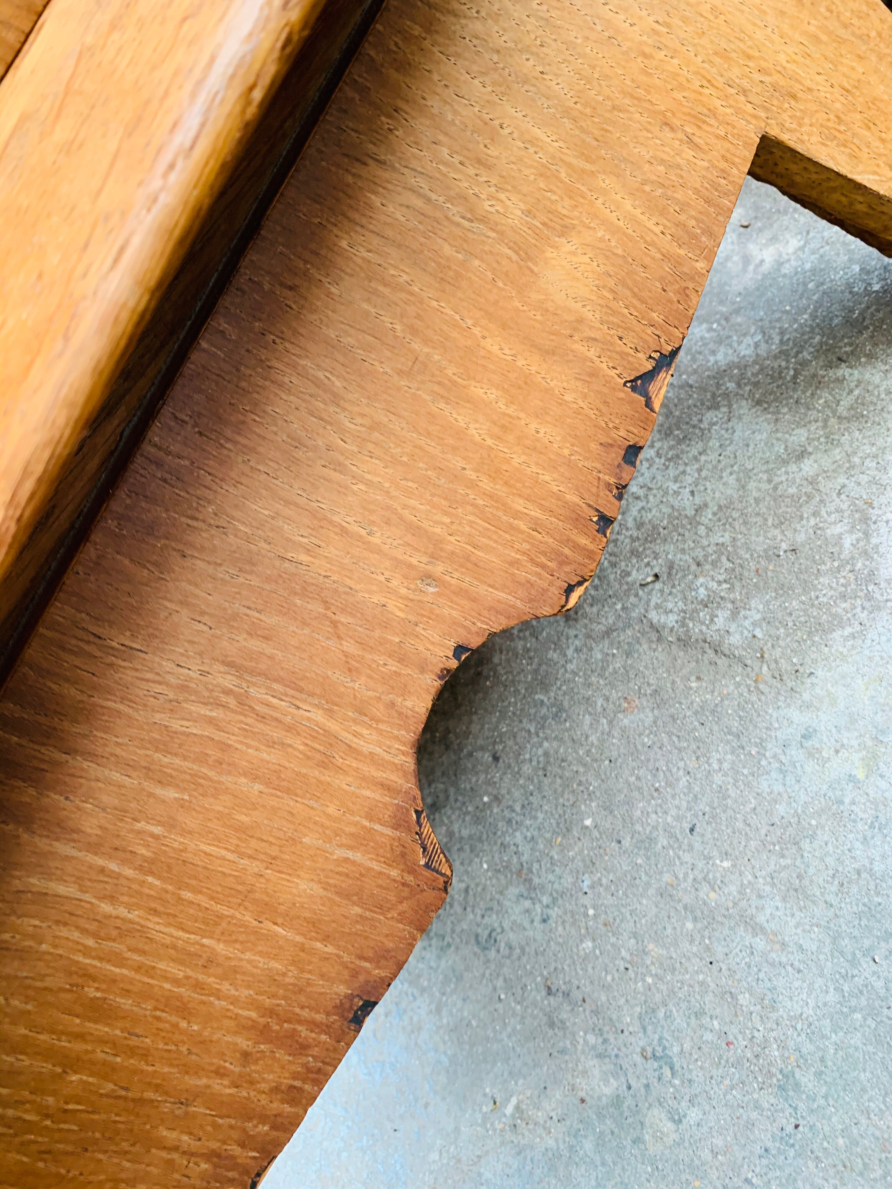 1950 compass foot cabinet