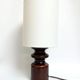Vintage lamp in frosted brown ceramic – France circa 1970