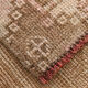3x12 brown & beige vintage runner rug 100x360cm