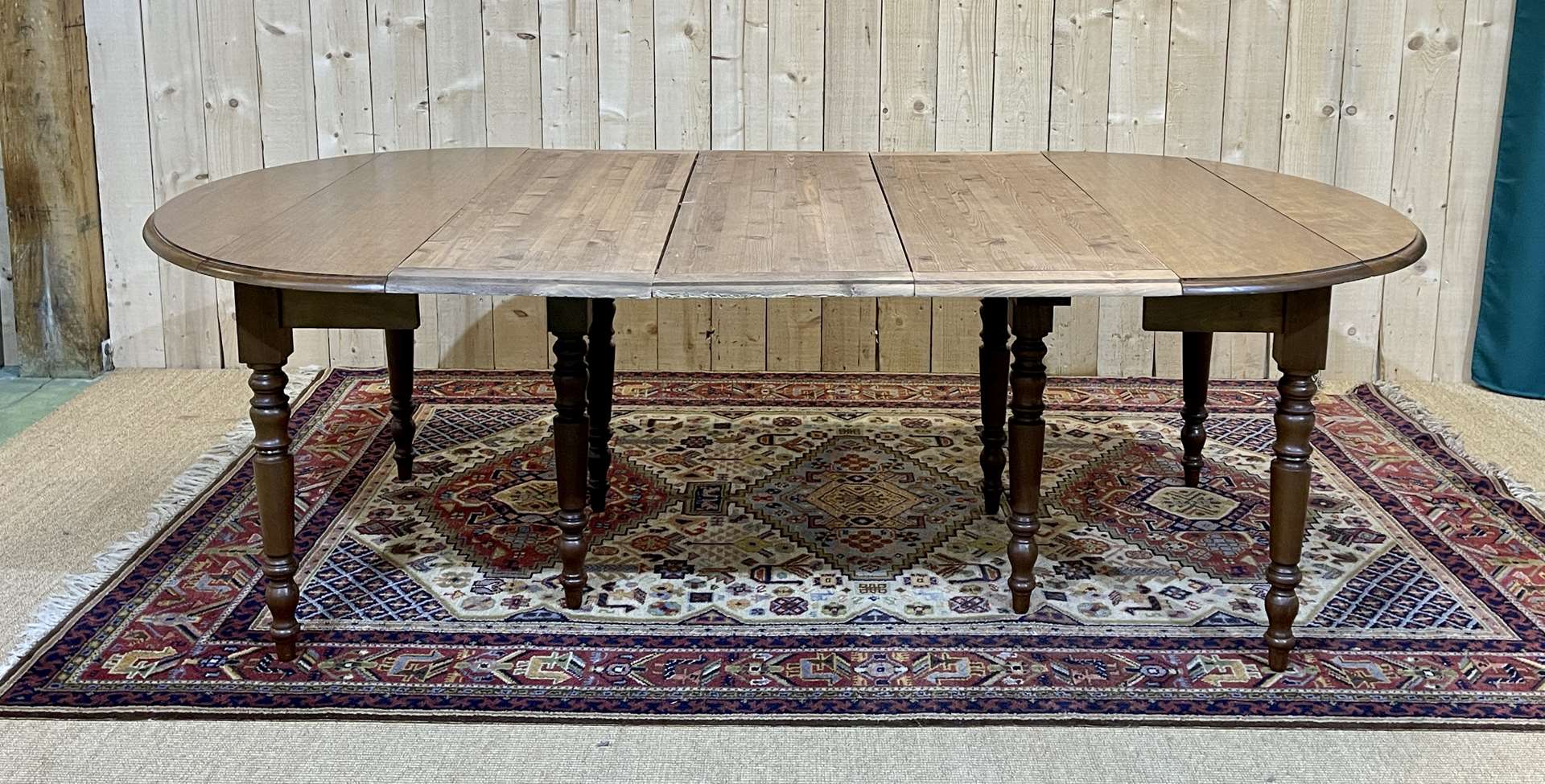 Louis Philippe style 8-foot mahogany table, beautifully made in the 1970s