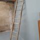 Antique oak ladder