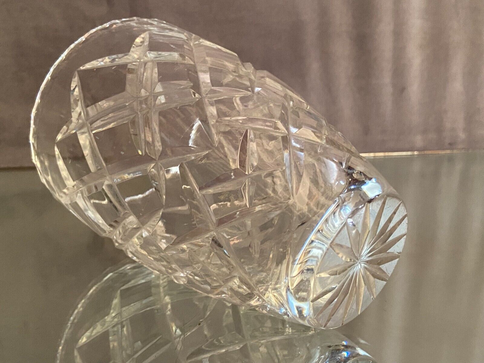 Vase en cristal taillé Saint Louis Baccarat bohême