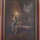 Oil painting - Fado - Painter Teixeira Cardoso.