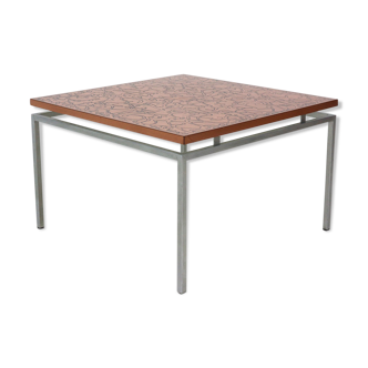 '60s square copper coffee table