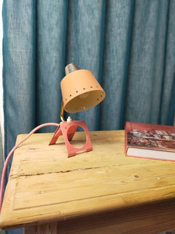 Lampe cocotte rose style Boréns (Suède)