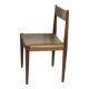 Lot of rosewood and khaki leather chairs 1960s, Manufacturer Lübke,