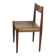 Lot of rosewood and khaki leather chairs 1960s, Manufacturer Lübke,