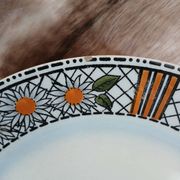 4 antique flat plates "Élisabeth"