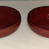 Plateau en bakélite laqué du Japon vintage avec 4 pièces