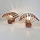 Pair of vintage lamps by Pierre Chapo in pine, 1960.
