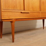 Vintage cabinet | Danish design | sliding doors | Gunni Omann | 180 cm