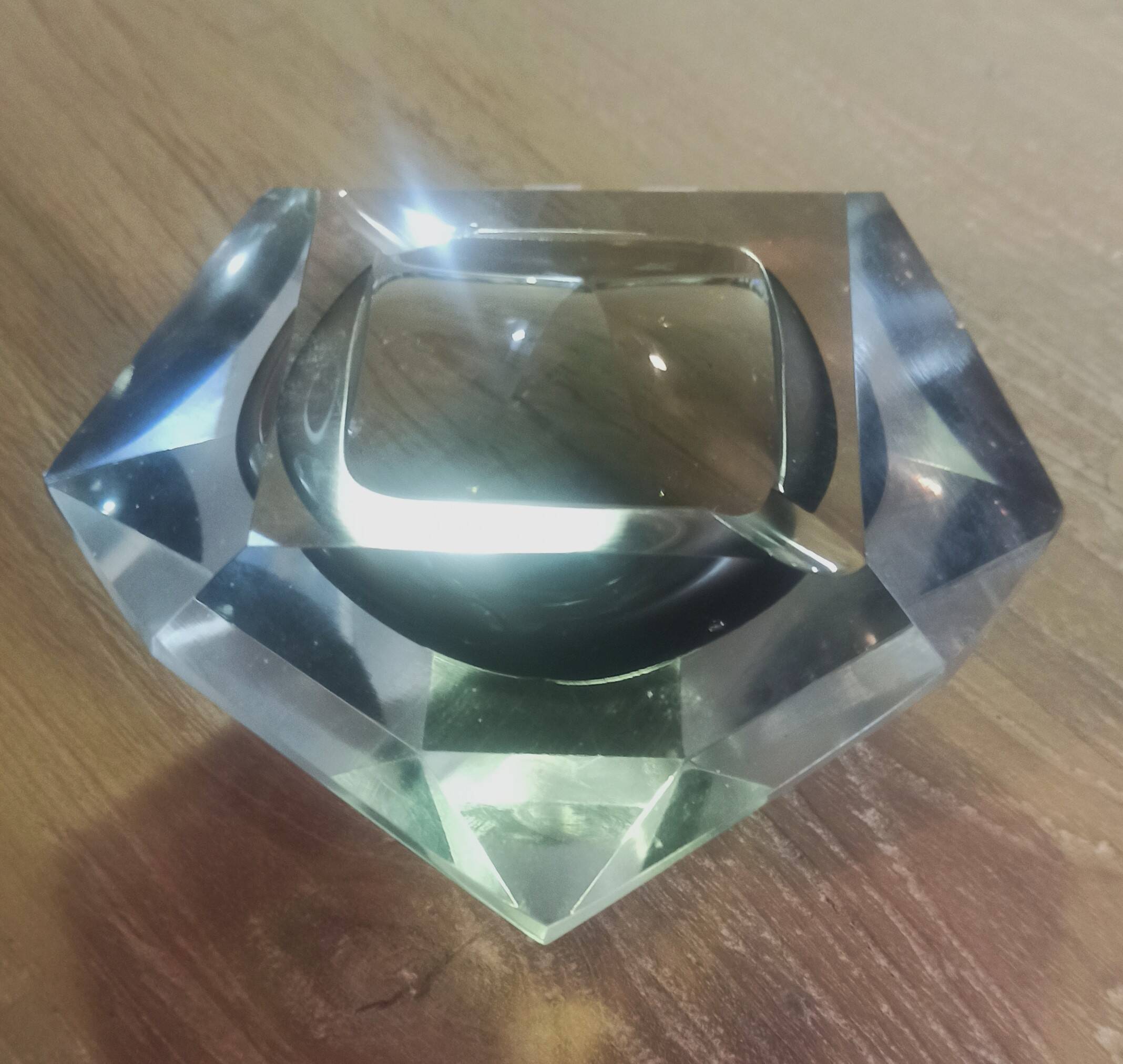 Murano diamond ashtray 1960