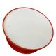 Large vintage round XL orange wooden coffee table / coffee table