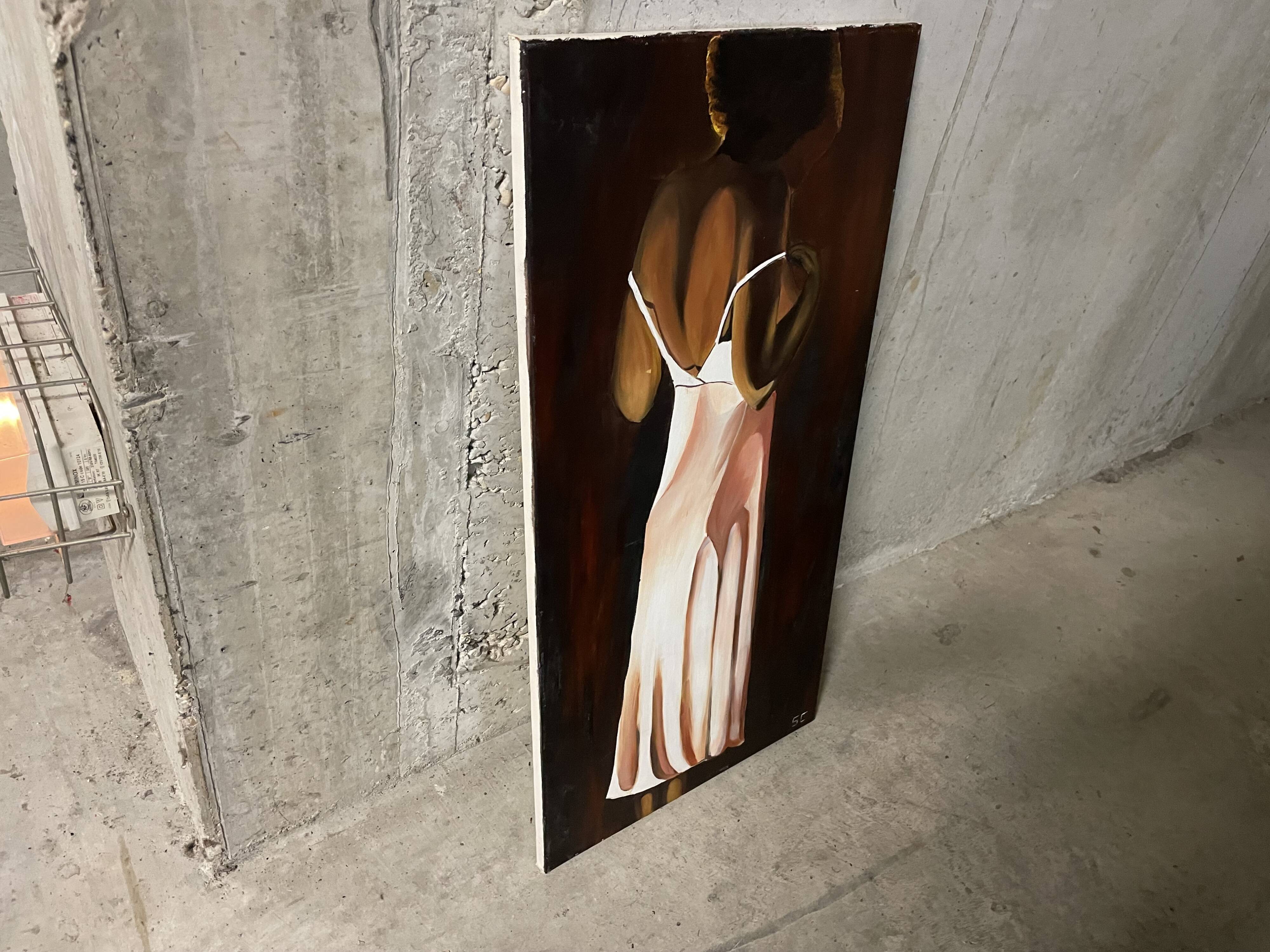 Oil on canvas "African Woman"