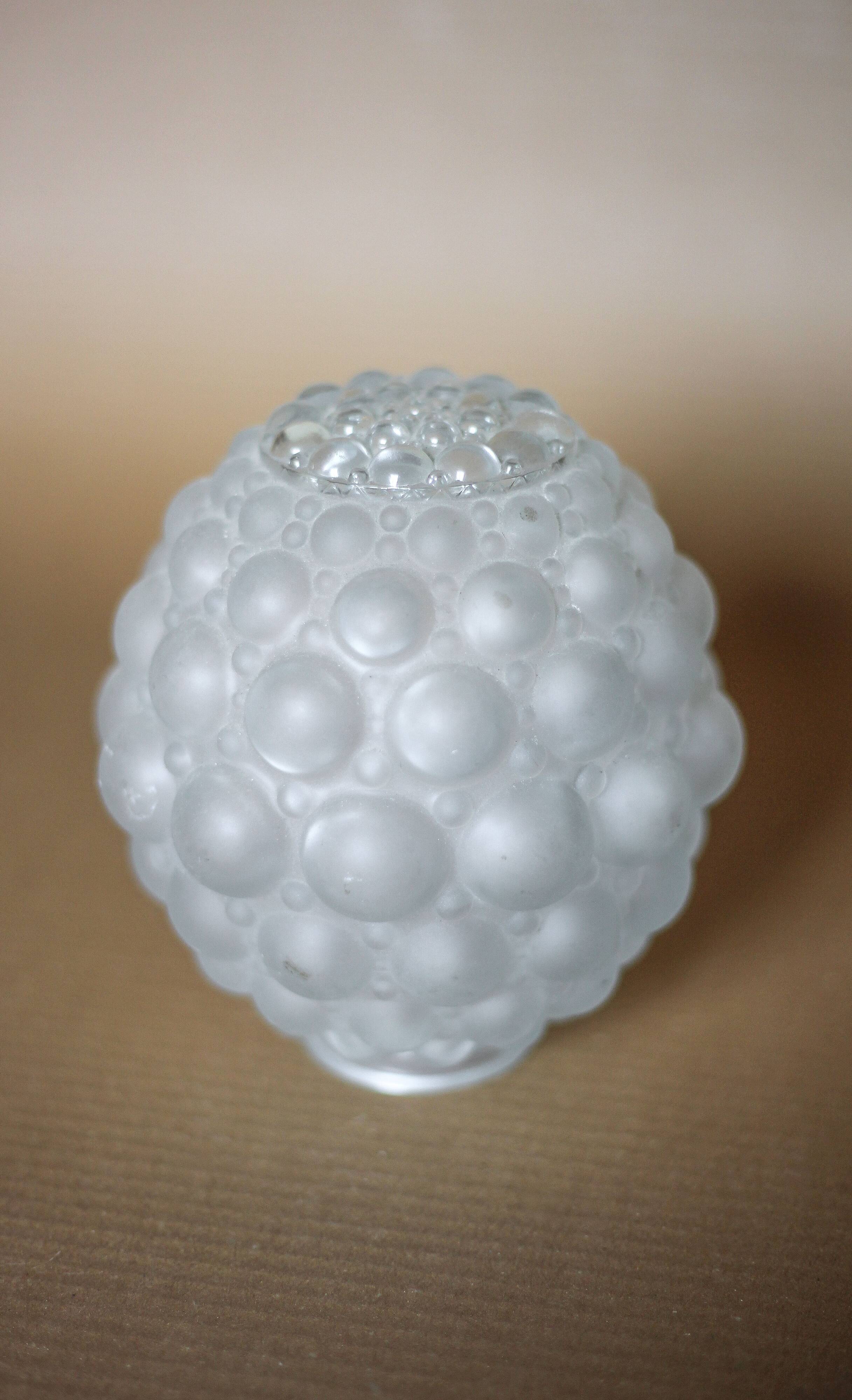 Bubble pattern glass globe, vintage glass lampshade, lighting fixture, globe lamp, interior decoration