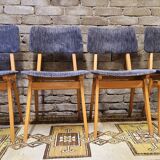 Set of 4 vintage 1960s Scandinavian chairs