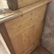 Buffet de ferme relooké noir et bois