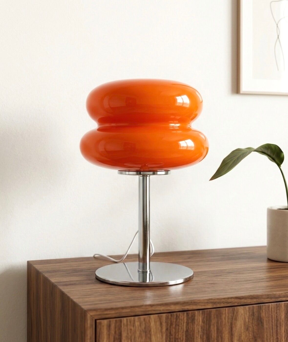 orange mushroom lamp
