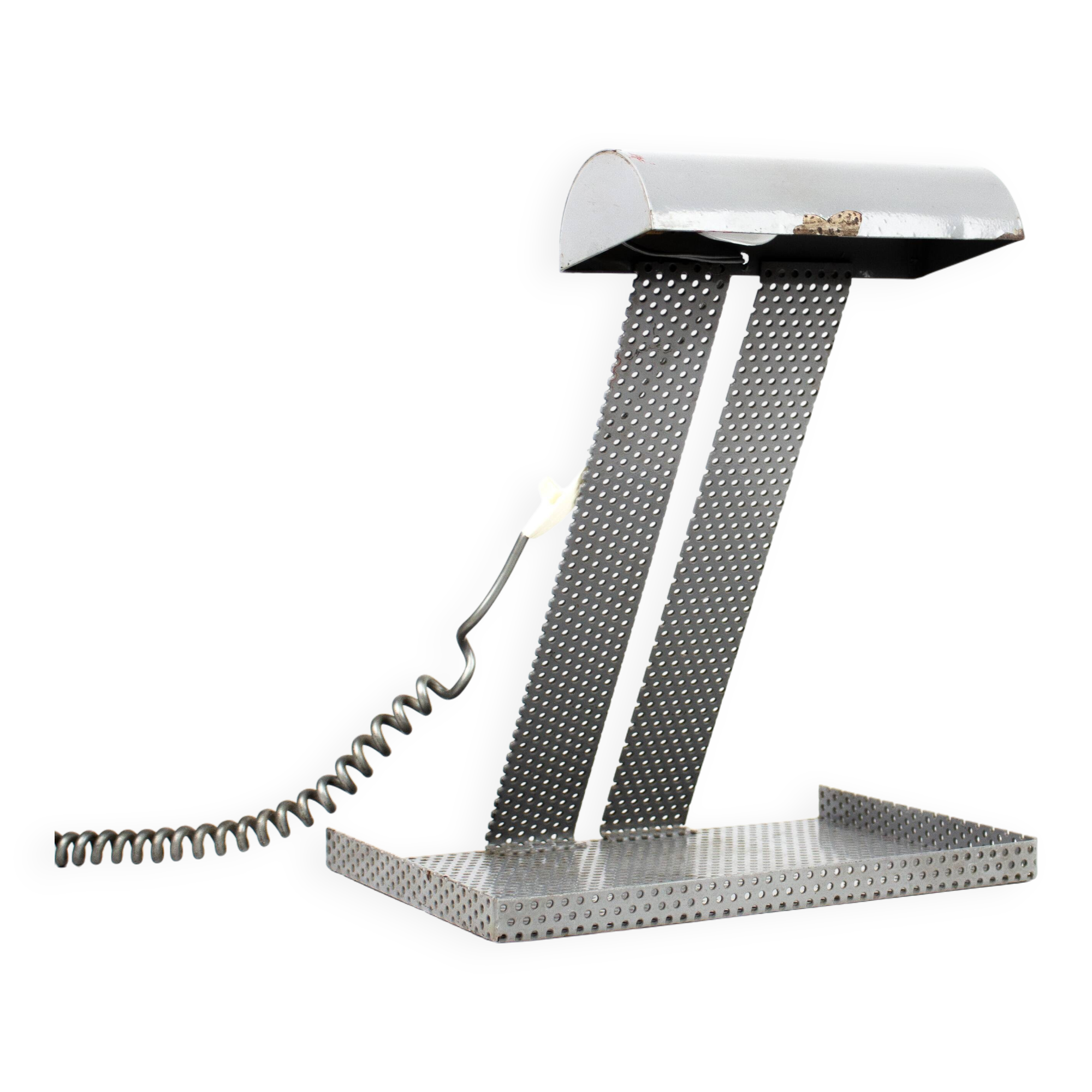 Vintage 60s design desk lamp in Matégot style