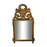 Miroir en bois sculpté doré 52x93cm