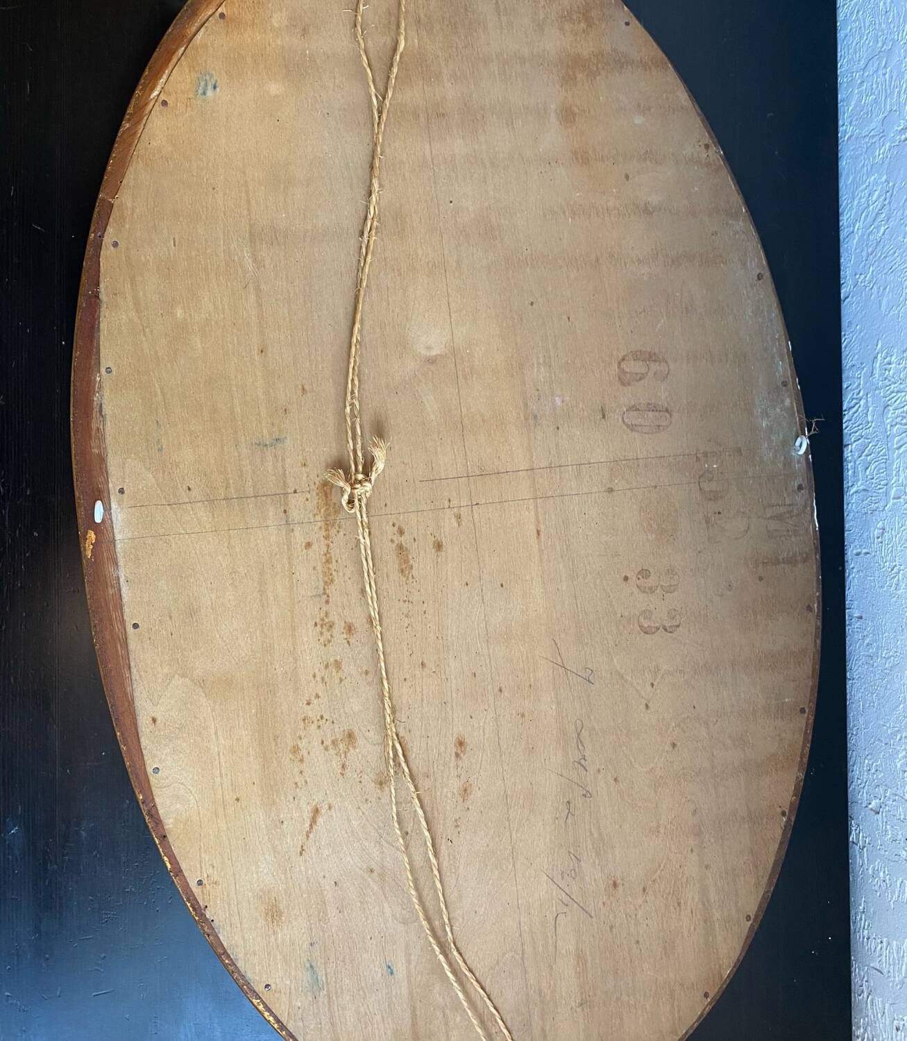 Oval mirror - Art Deco period - 1920