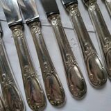 12 soh silver plated table knives