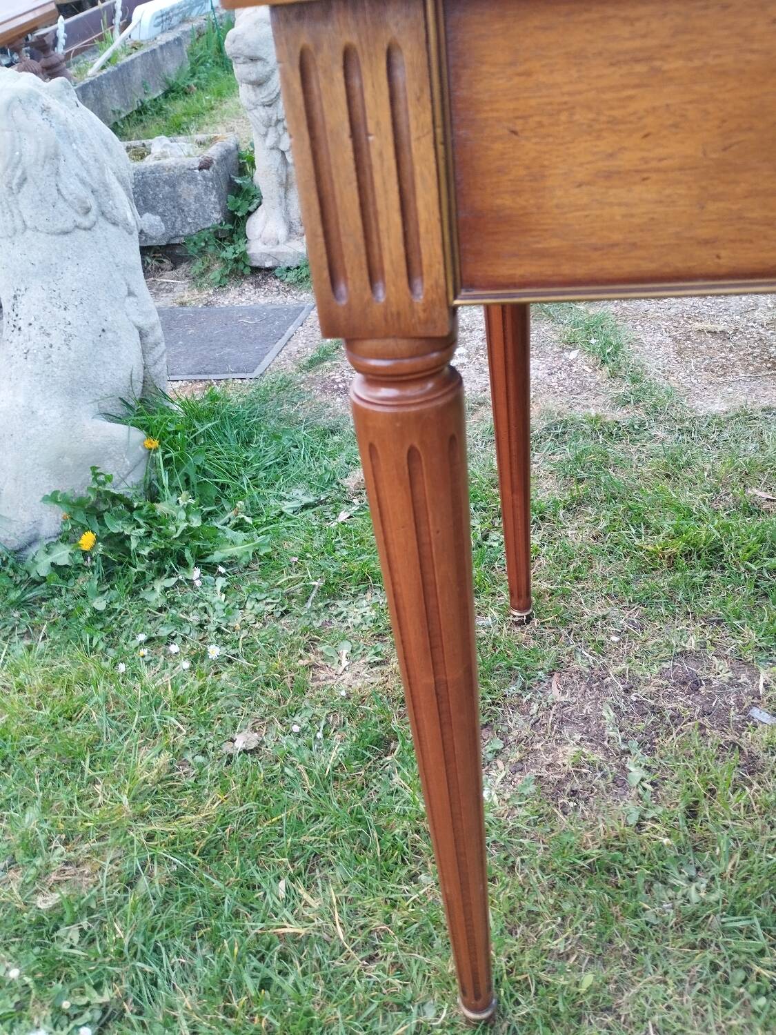 Antique Louis XVI style desk with drawers